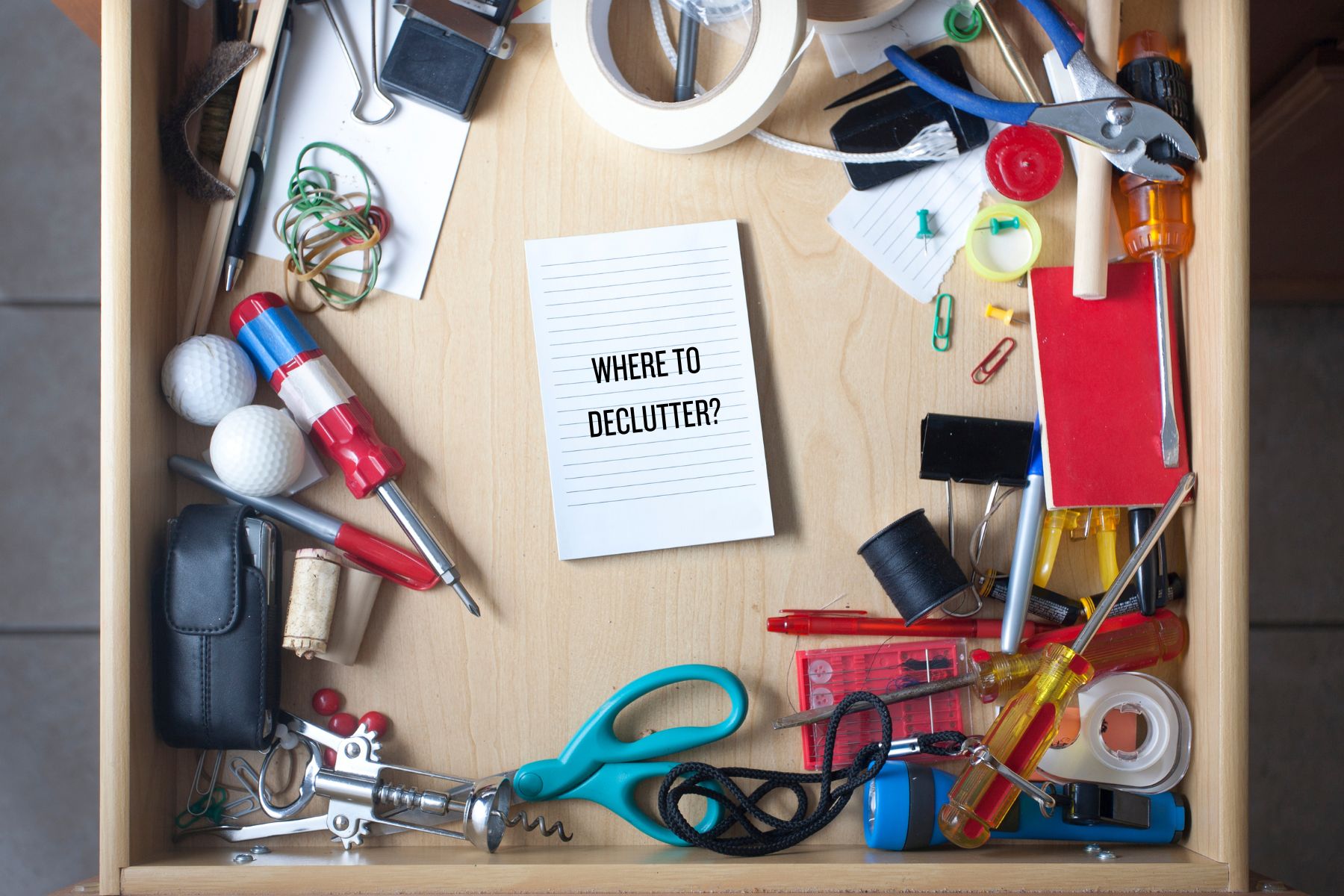 where to declutter first