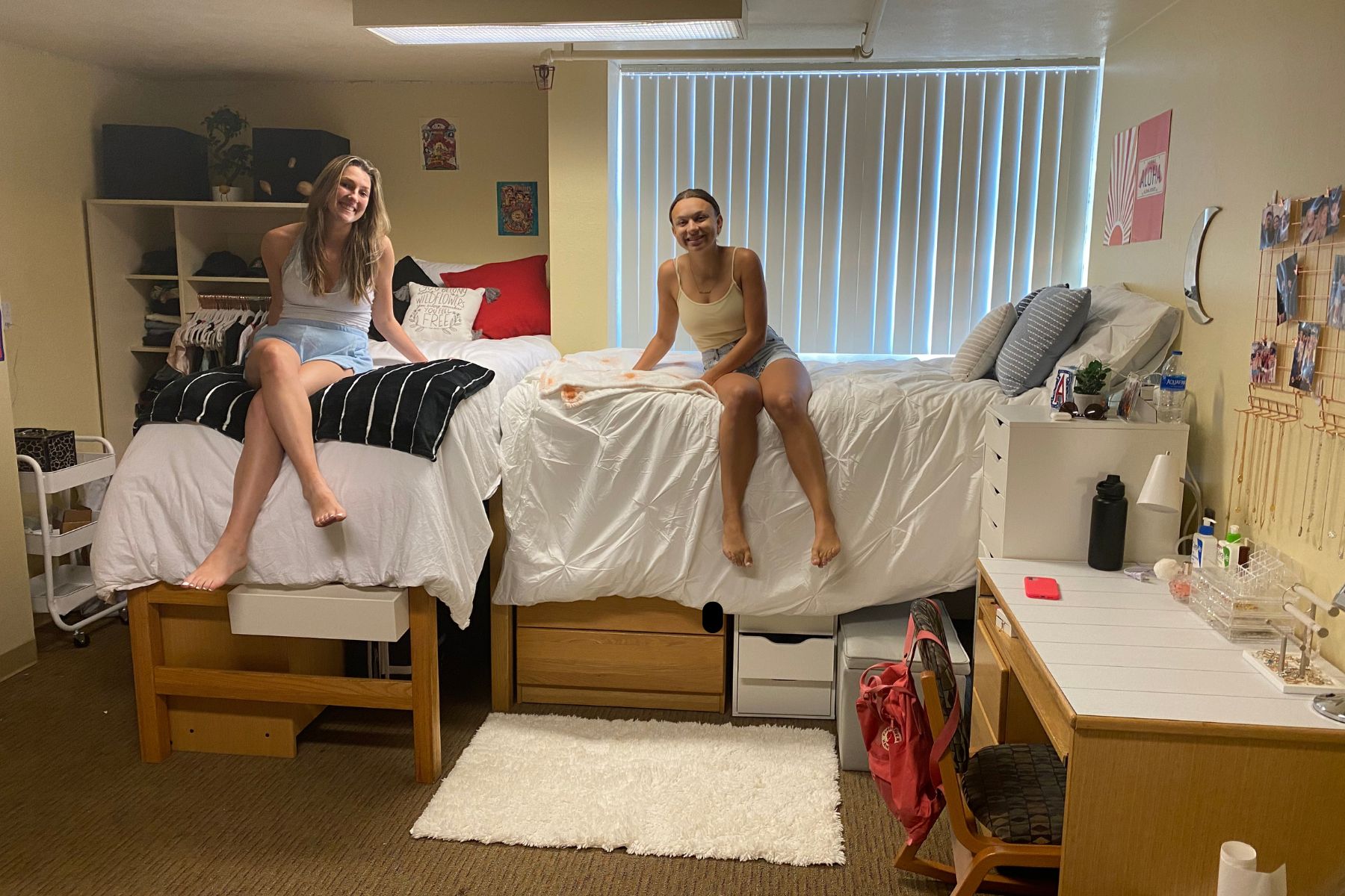 College dorm room drop off