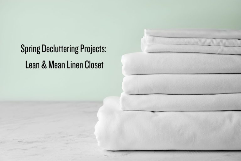 Declutter your linen closet